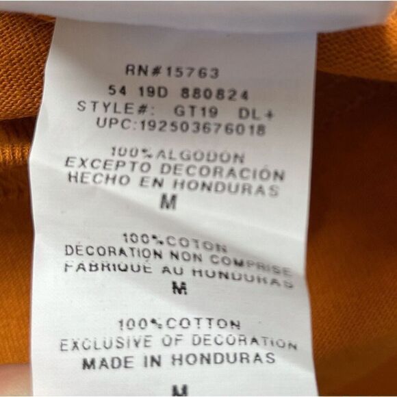 CHAMPION Mens Big-C Floss Embroidered Orange T-Shirt NEW Cotton Tee Medium M - Picture 7 of 7